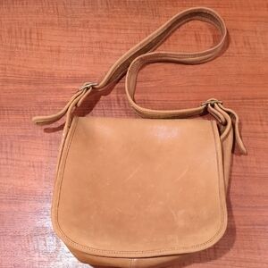 Tan Leather Crossbody Bag